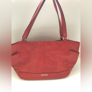 Coach leather tote